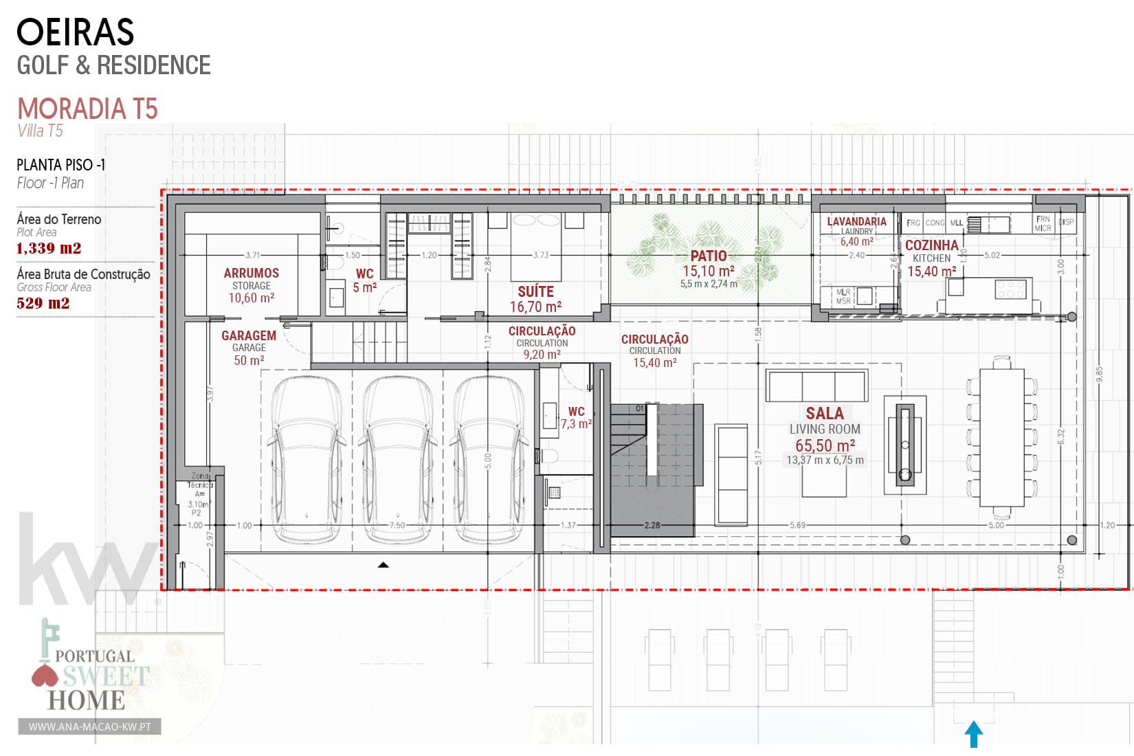 Plan d'étage -1 (espace social)